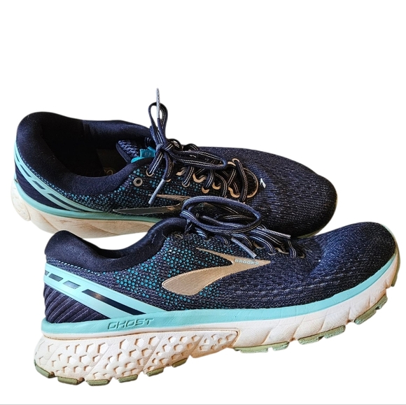 Brooks Women's Athletic Shoes Ghost 11 Running - Navy and Mint - Picture 9 of 9